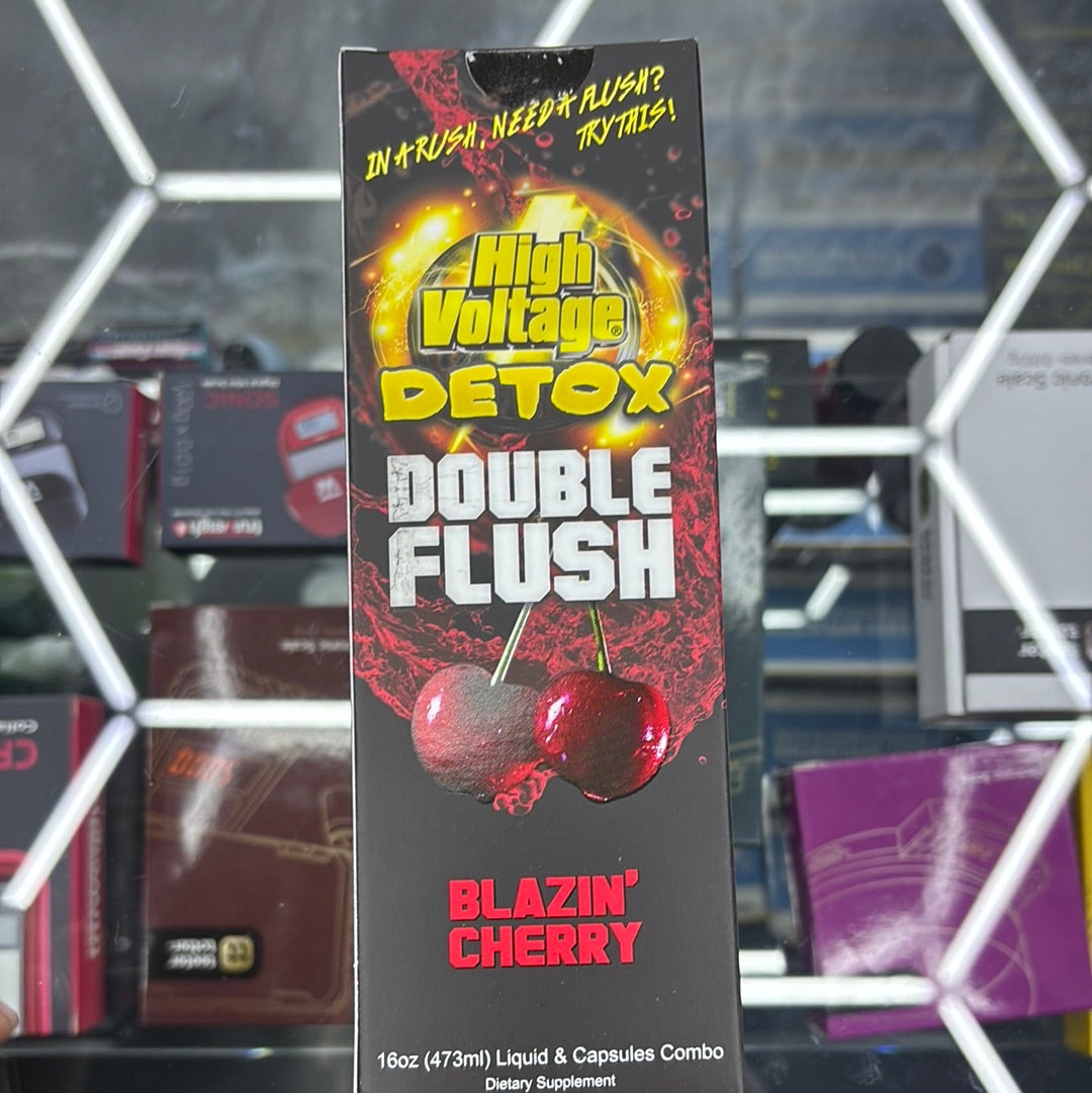 High voltage detox, double flush blazing cherry 16oz