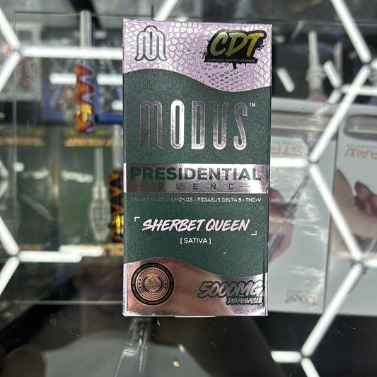 Modus presidential blend sherbet, Queen sativa 5G disposable