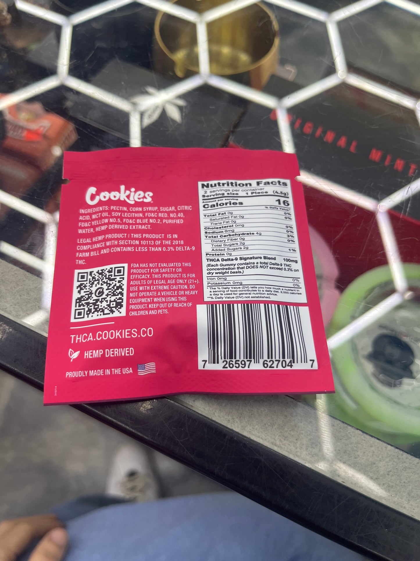 Cookies 100mg 2gummies thca Tahitian lime