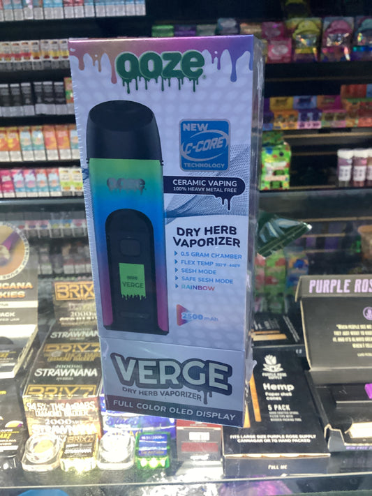 Ooze Virge dry herb, vaporizer, rainbow
