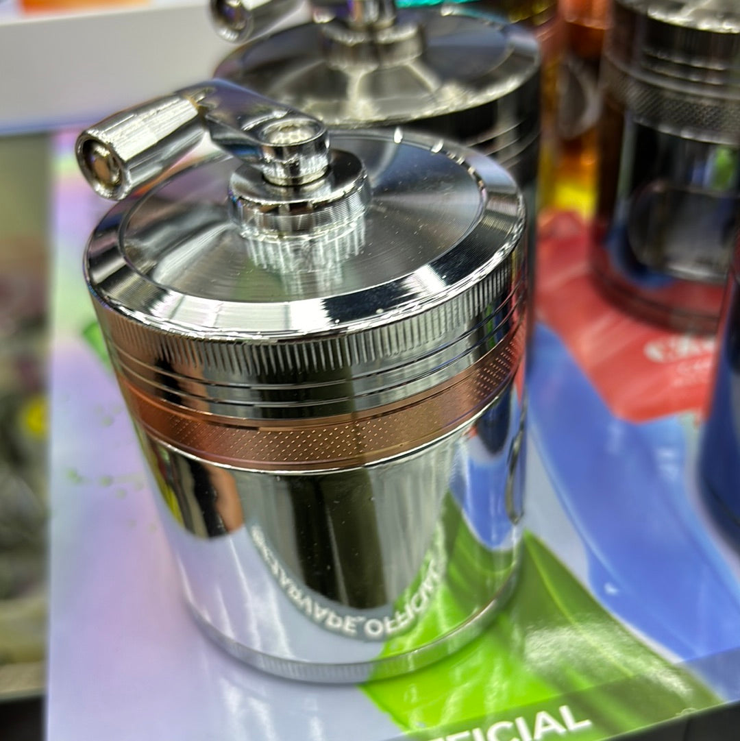 Custom grip top grinders