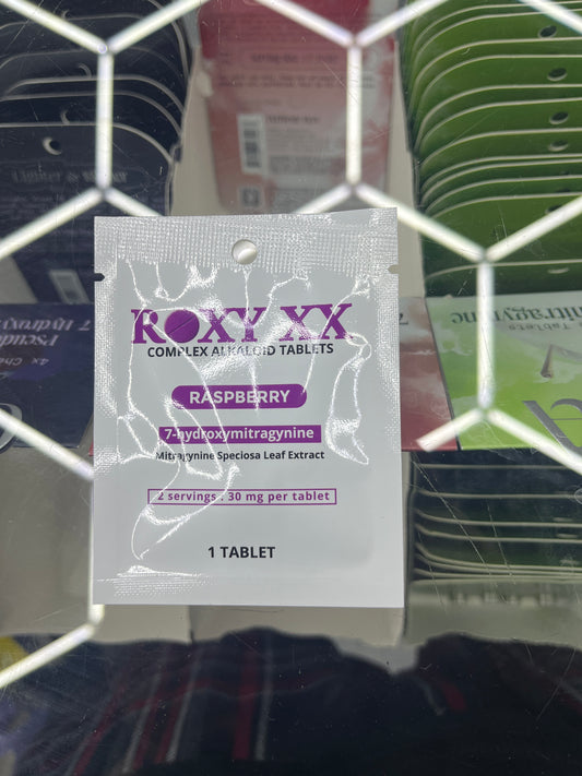 Roxy x 1 serving 30mg tablets raspberry