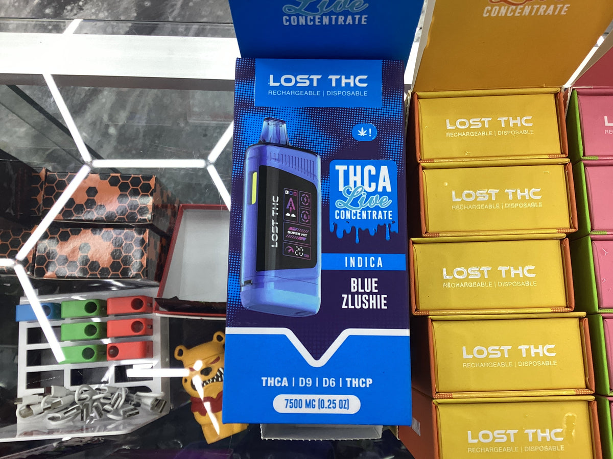 Lost thc thca live concentrate 7.5g blue zlushie indica