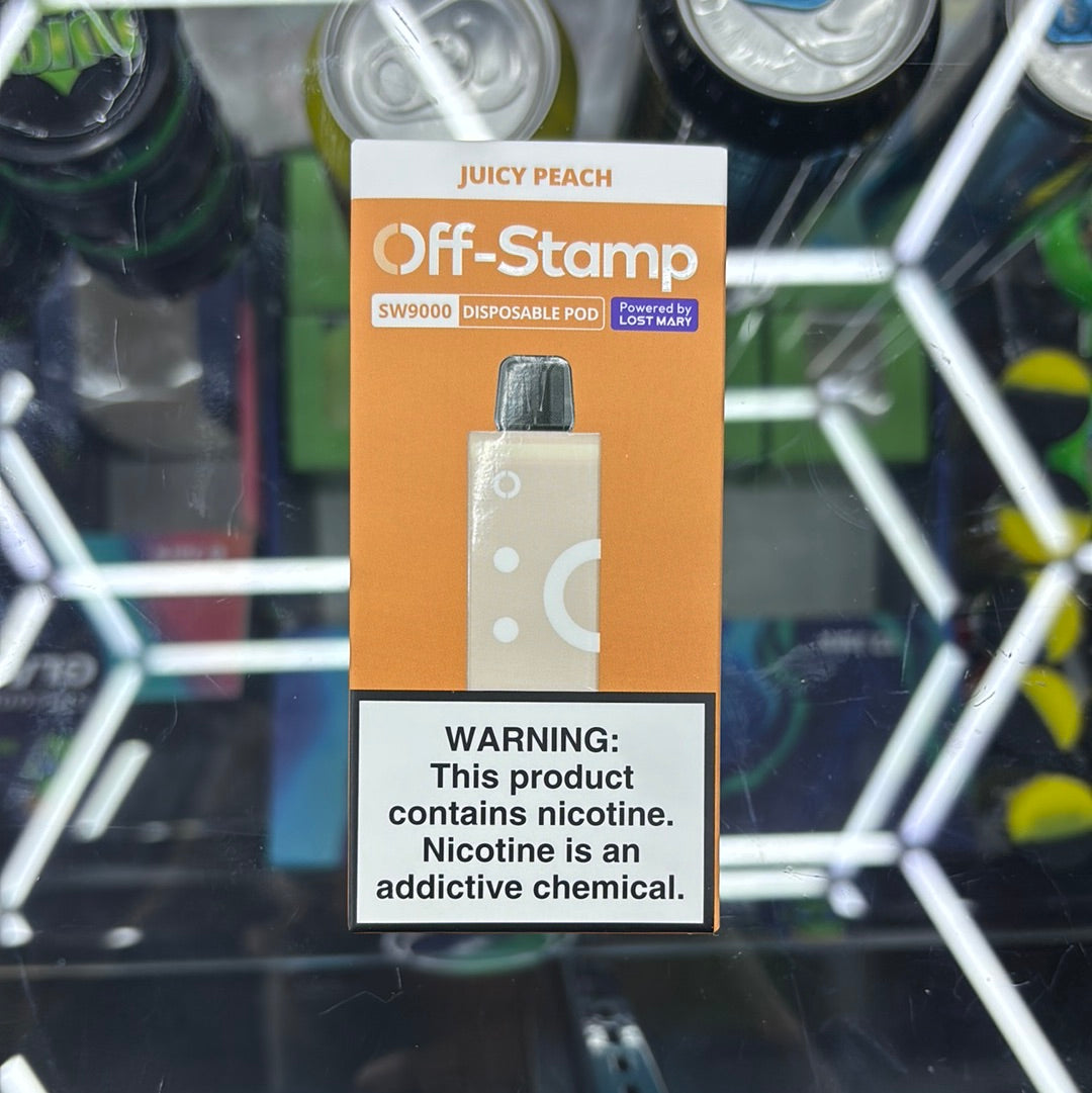 Off stamp pod juicy peach