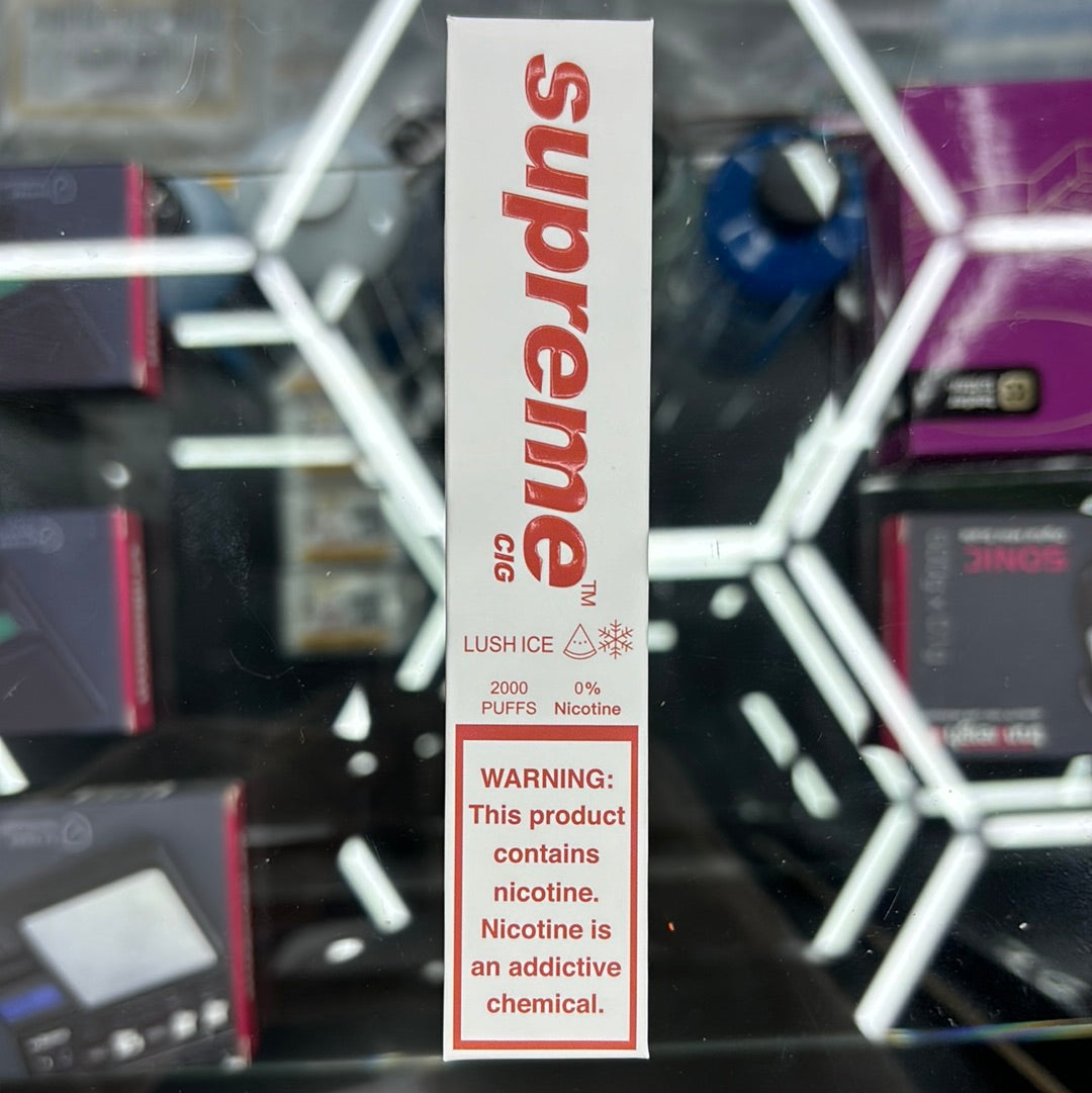 Supreme lush ice 2000 puffs zero nicotine