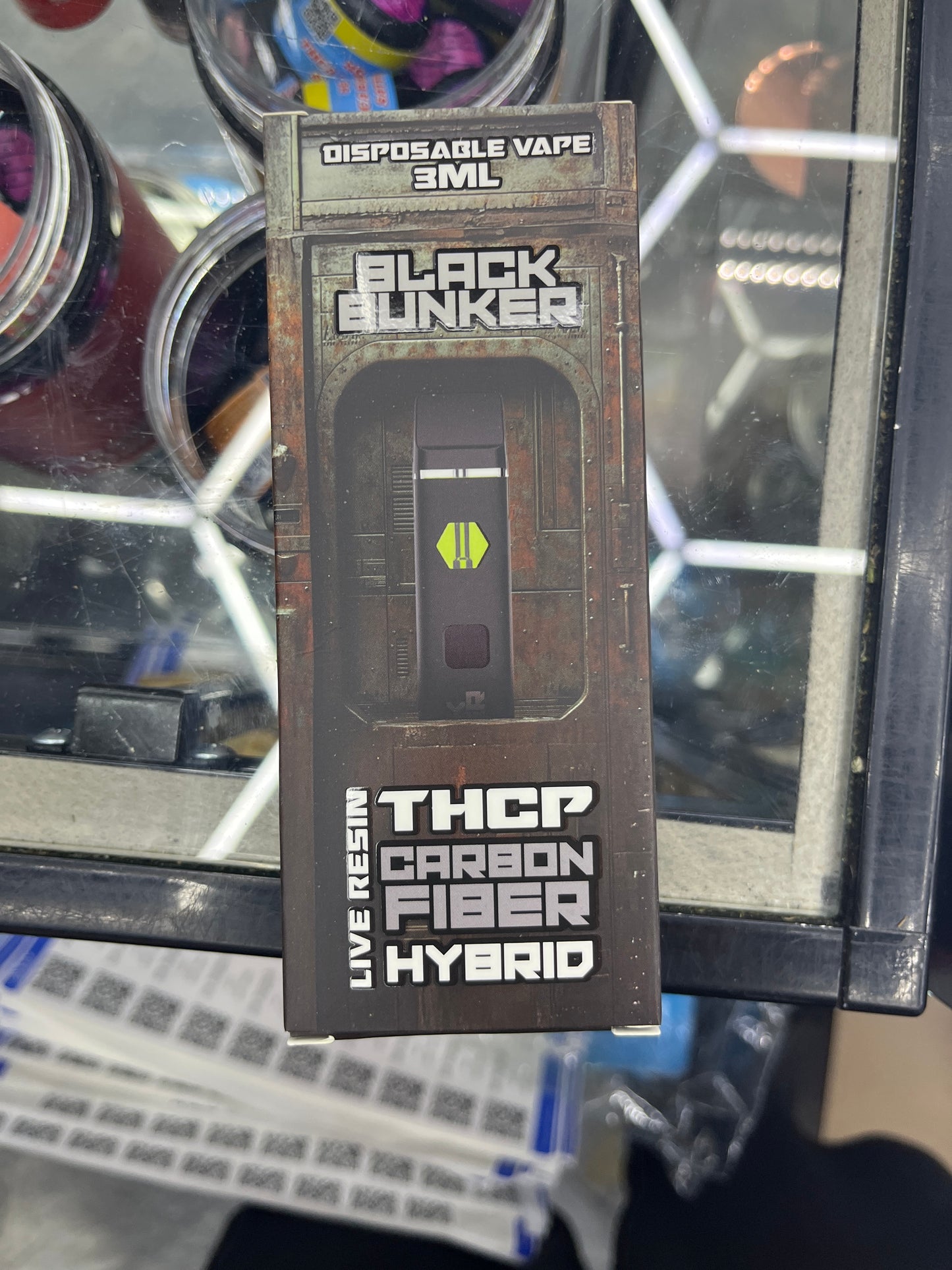 Black bunker disposable thcp vape thca hybrid carbon fiber 3ml