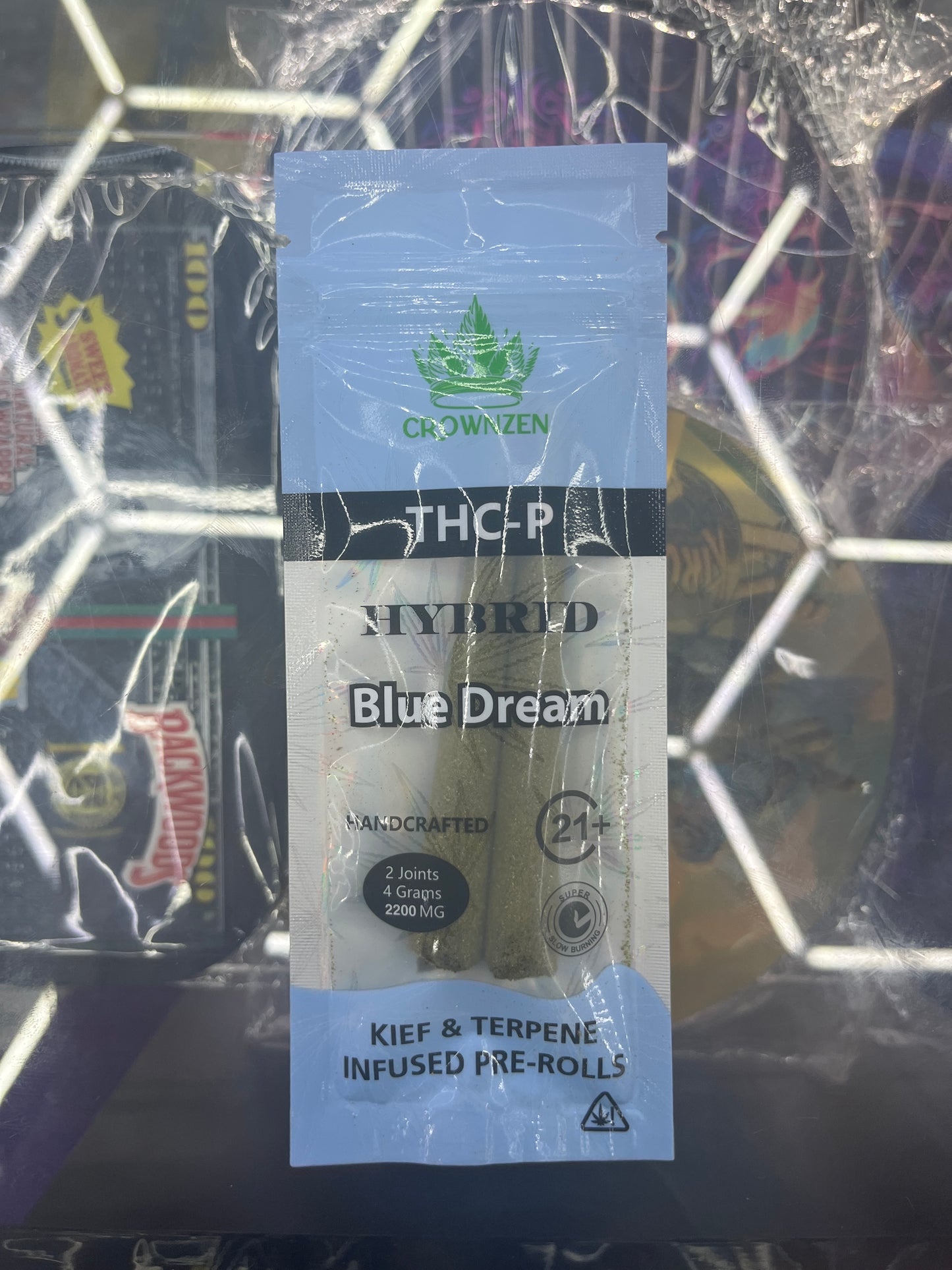 Crownzen thc-p handcrafted keif & terpene joint blue dream