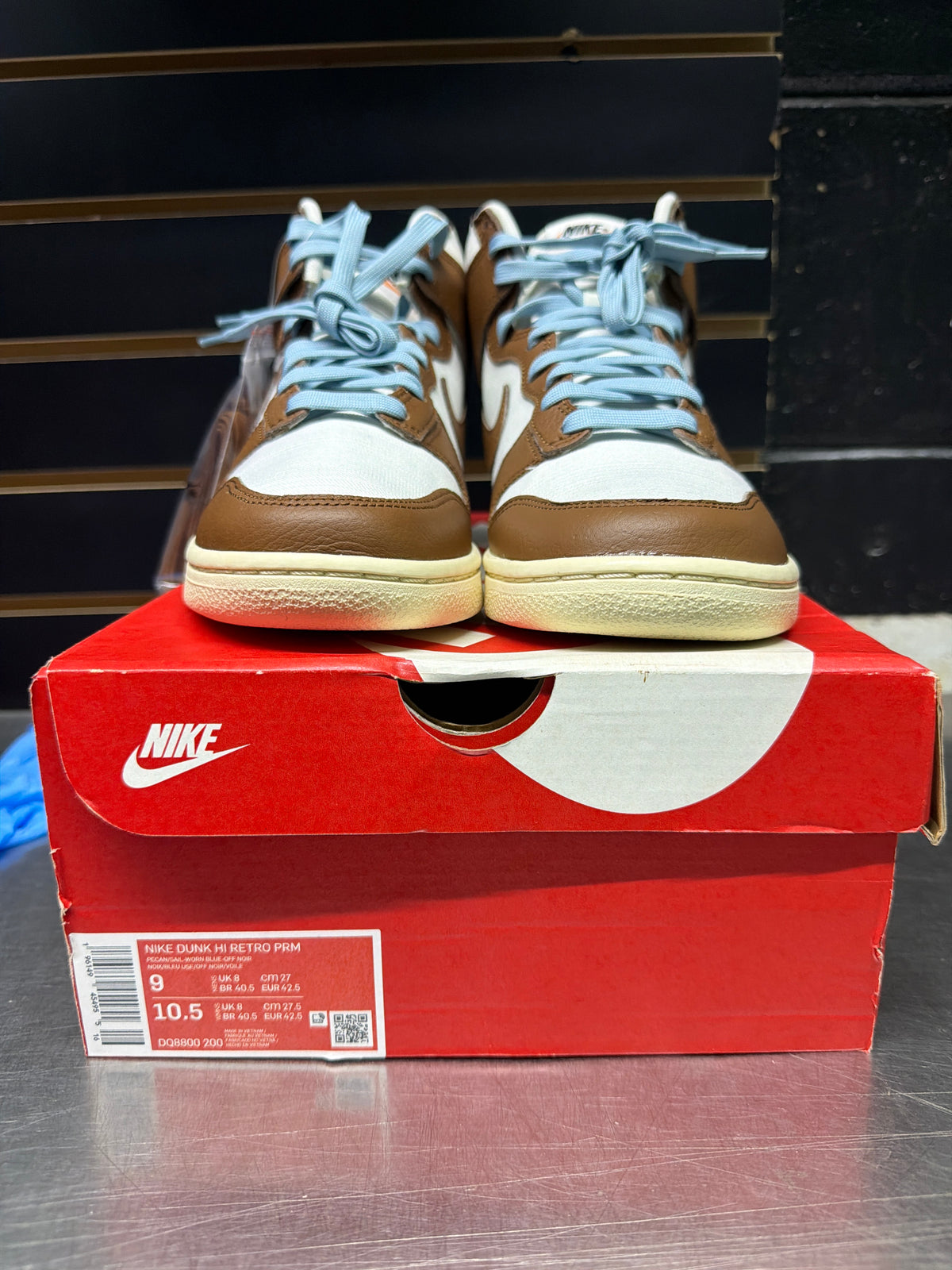 Nike Dunk High PRM Vintage Pecan Sail Size 9