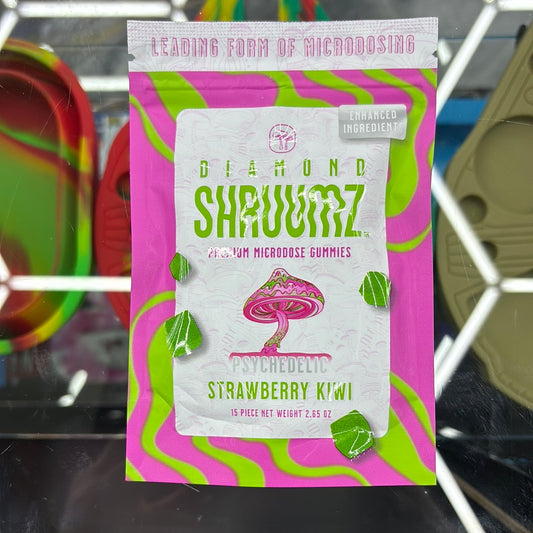 Diamond shruumz strawberry, kiwi, gummy’s, 15 pieces