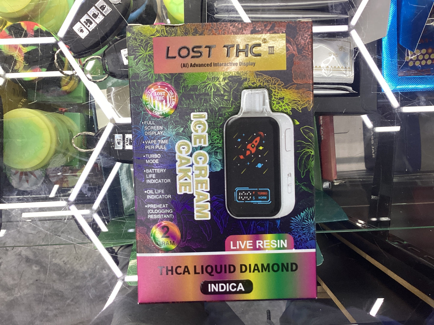 Lost thc iii live resin liquid diamonds ice cream cake 2g indica