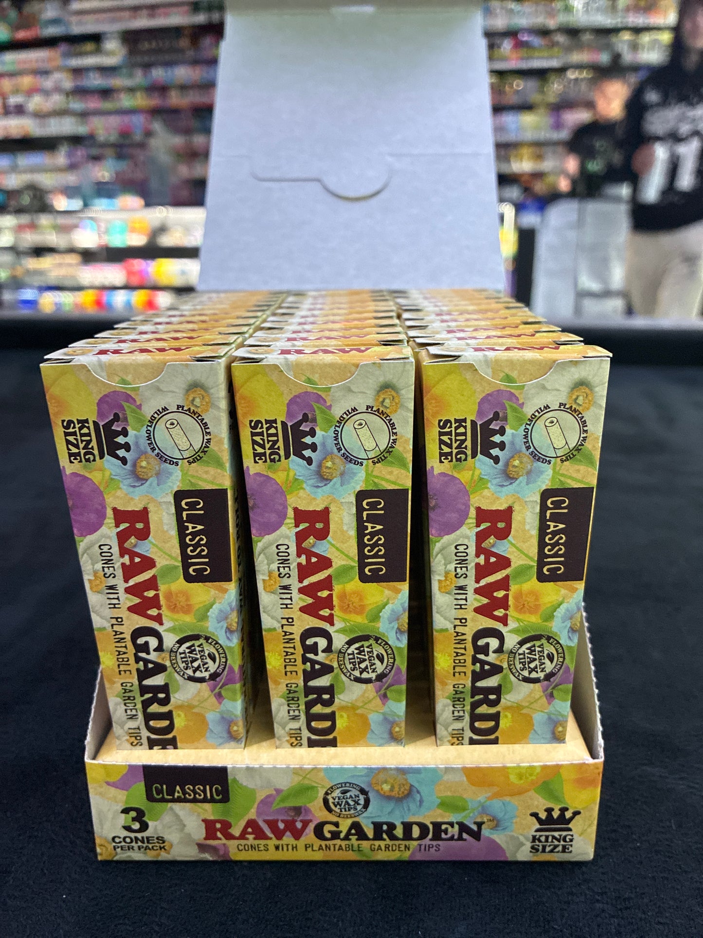 Raw garden cones with plantable garden tips