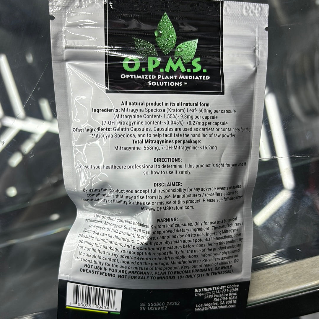 Opms boreno kratom 60 capsules