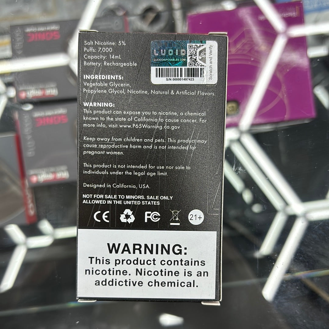 Lucid charge watermelon bubblegum ice
