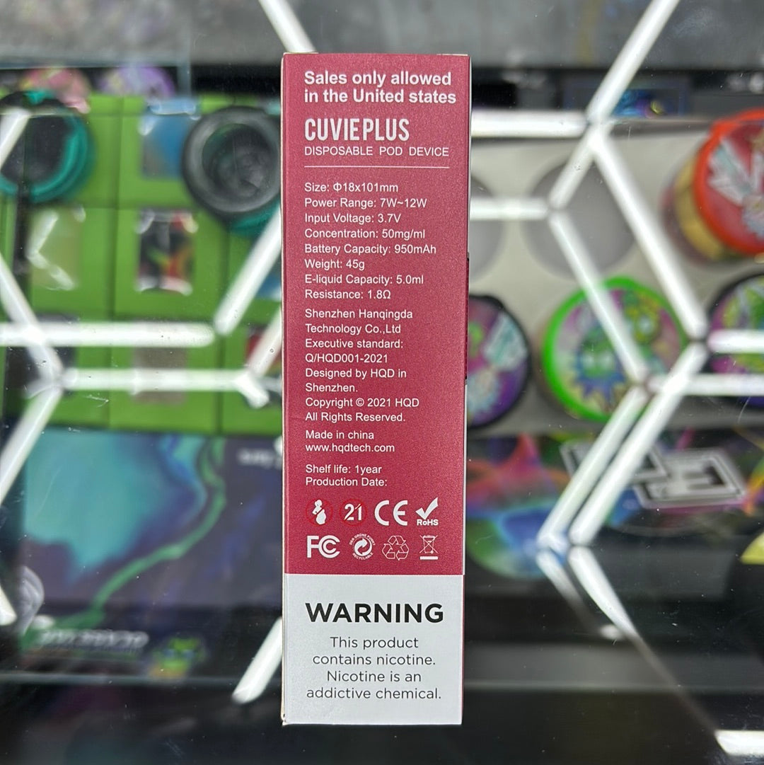 HQD strawberry kiwi 1200 puffs curvie plus