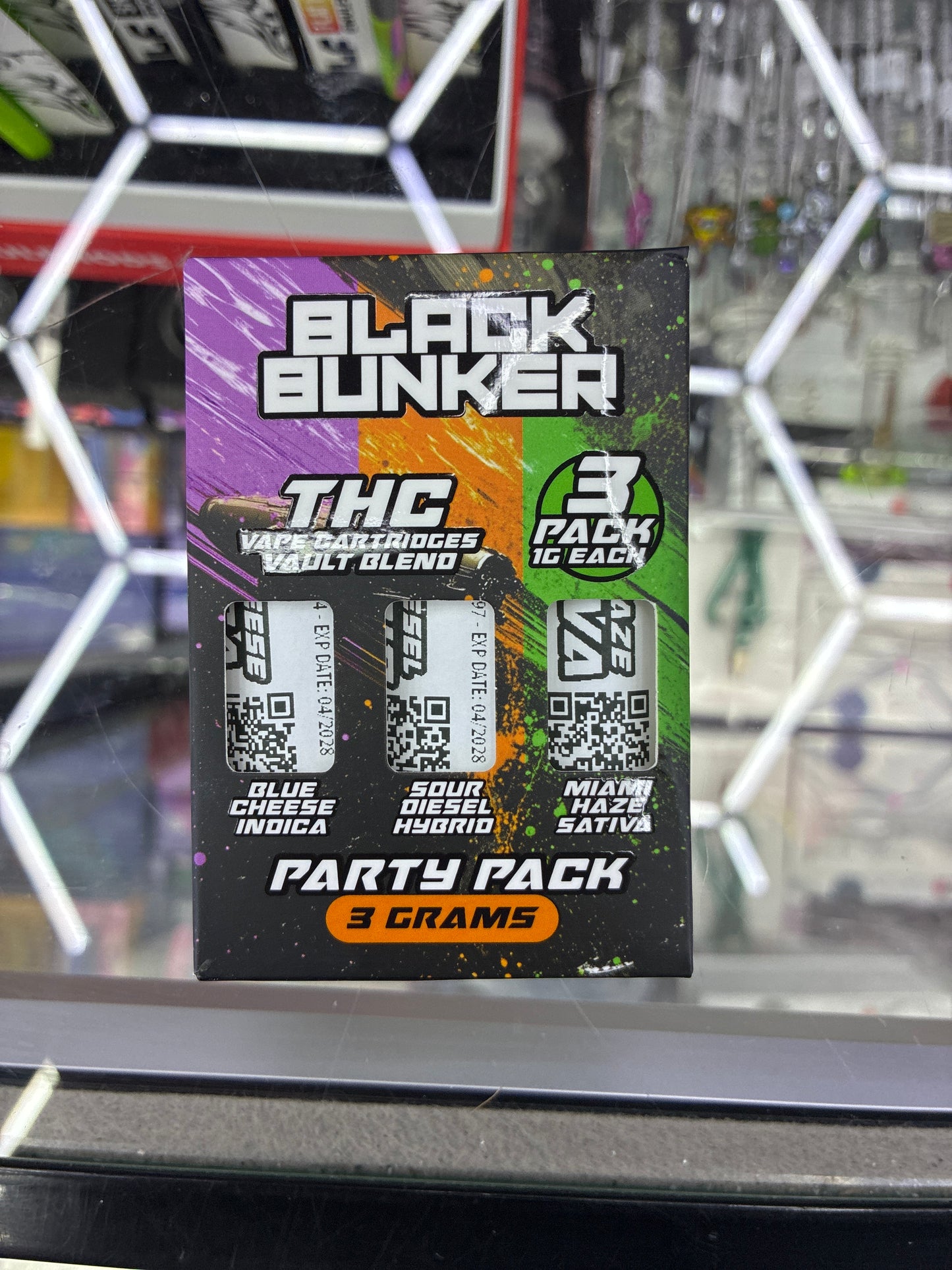 Black bunker Thca vape cartridges vault blend 3x1g party pack