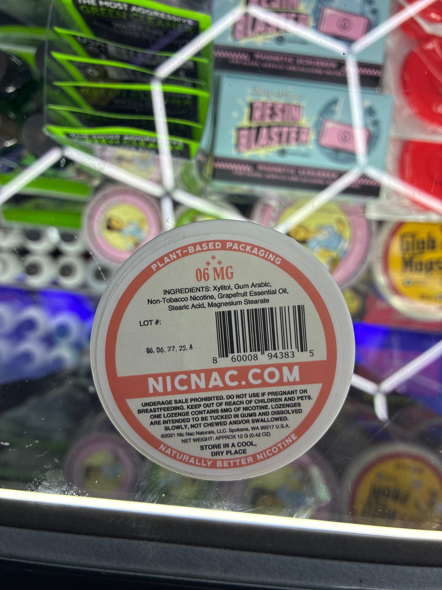 NICNAC NATURALS 15ct 06mg grapefruit