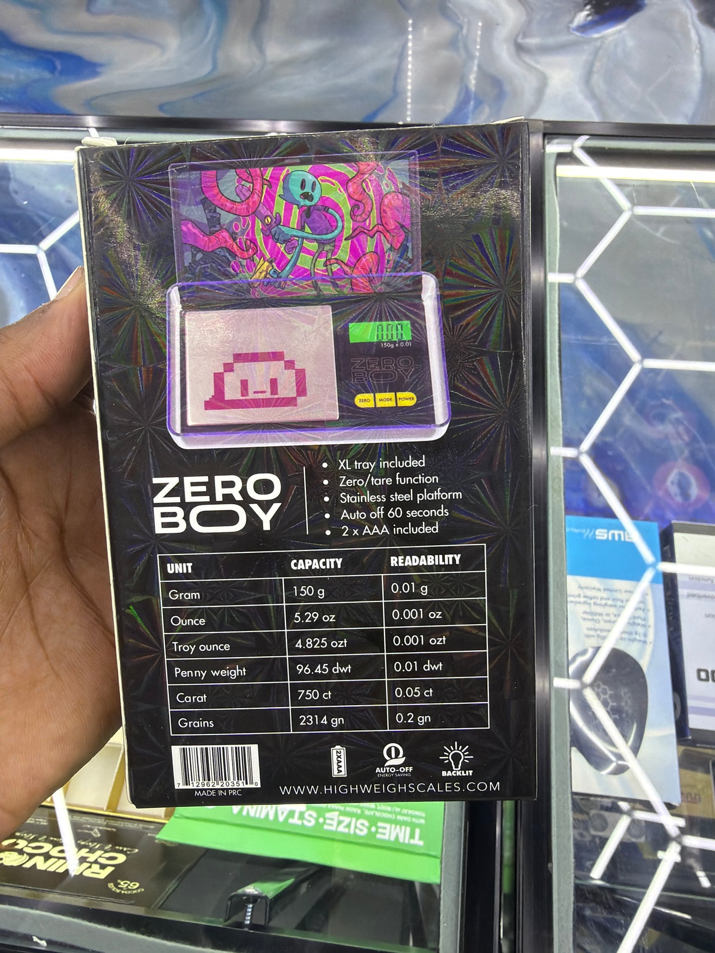 HIGH WEIGH ZERO BOY POCKET SCALE 150GX0.01G