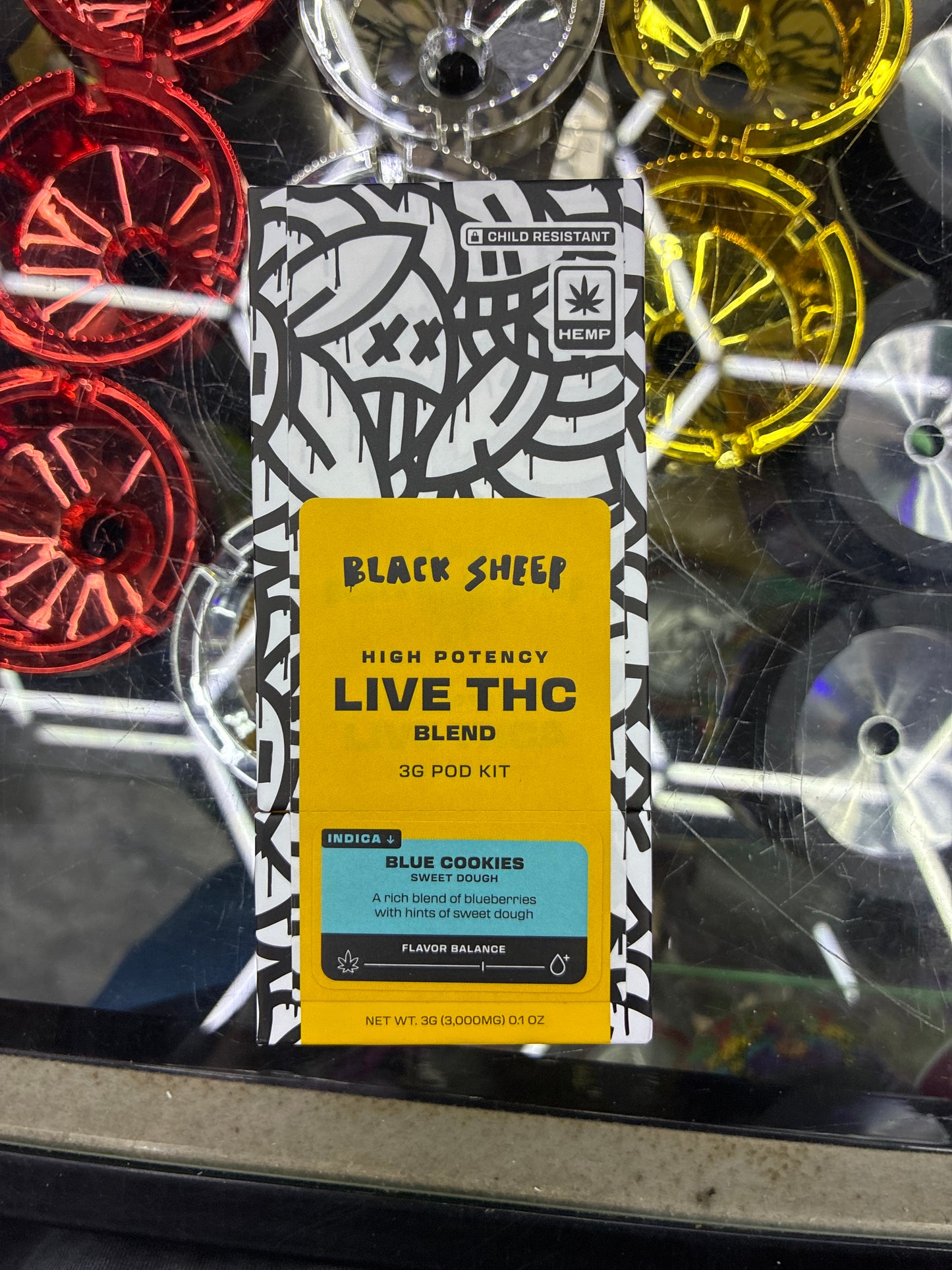 Black sheep live thca blend 3g pod kit indica blue cookies