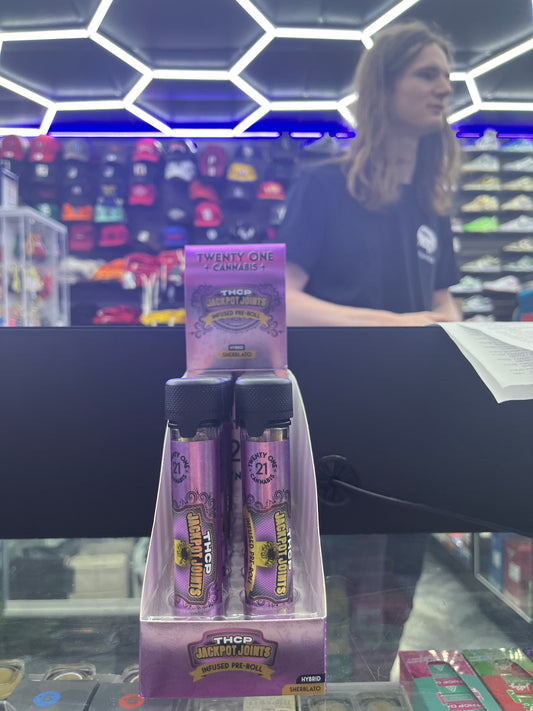 Twenty one cannabis thcp jackpot joints sherbalato hybrid