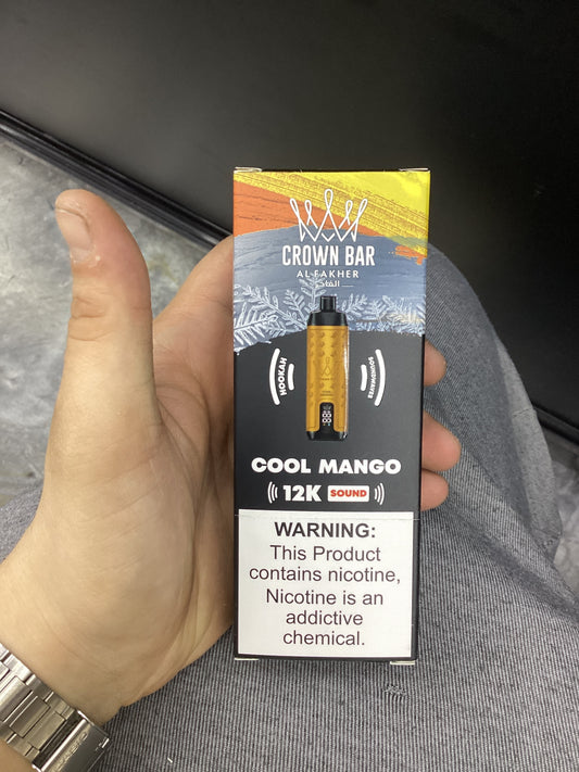 Al fakher crown bar cool mango sound edition 12kpuffs
