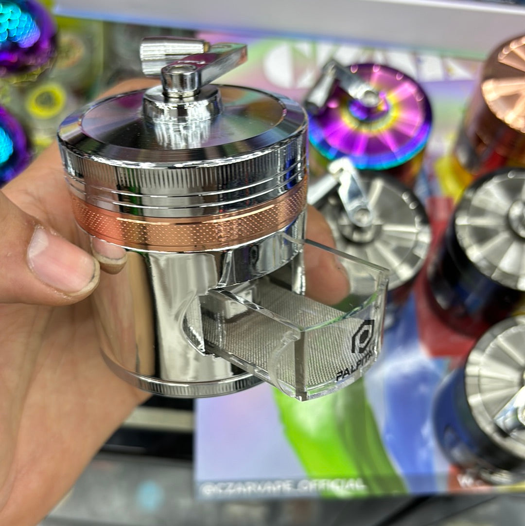 Custom grip top grinders