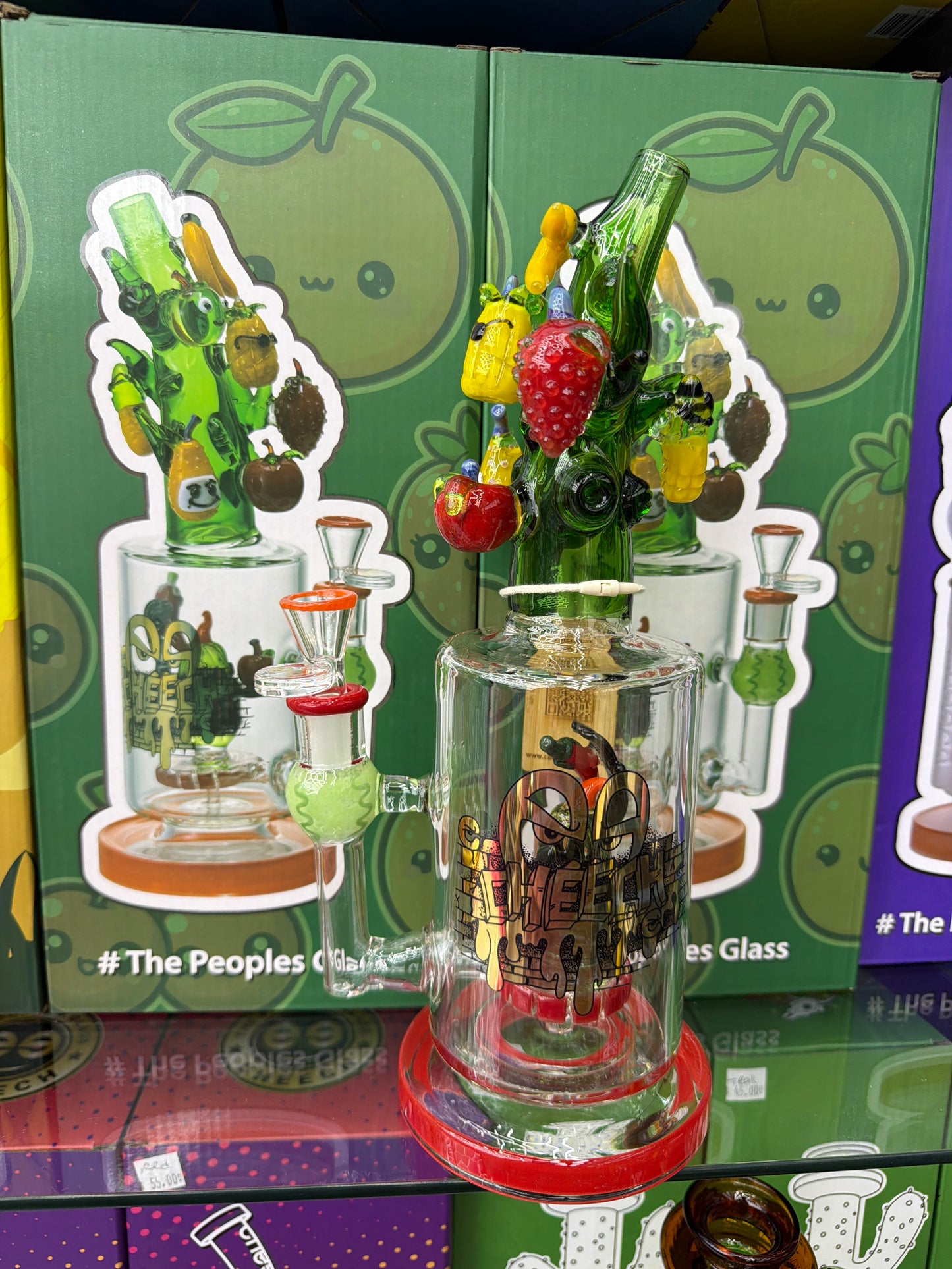 Cheech - Water Pipe - Veggie Valcano 12”