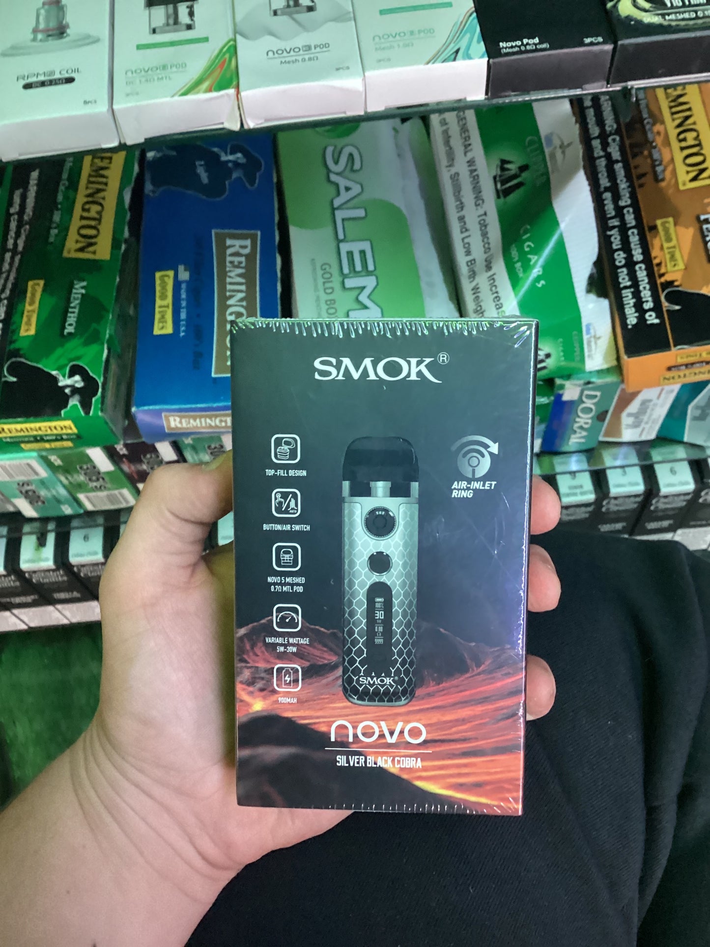 Smok novo 5 kit silver black cobra