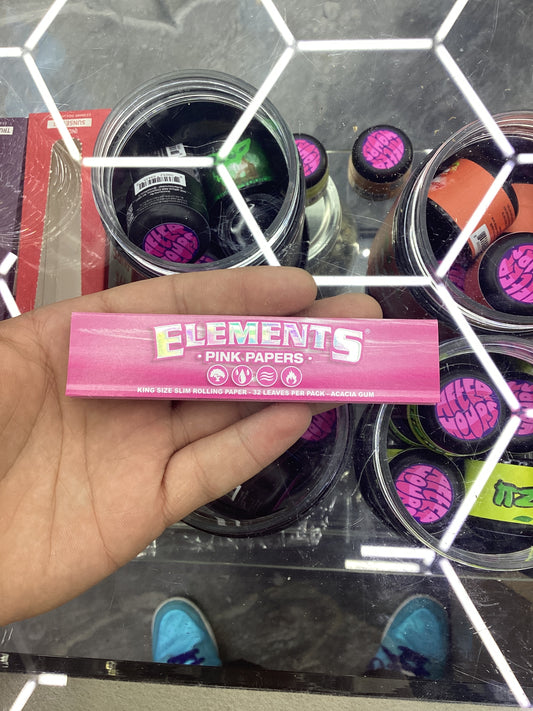 Elements pink king size rolling papers
