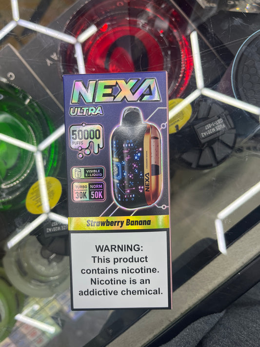 Nexa 50k puffs strawberry banana