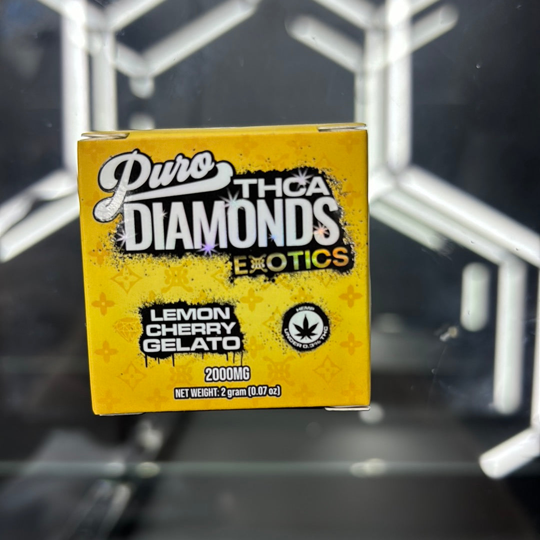 Pure THC eight diamonds exotics lemon cherry gelato 2g