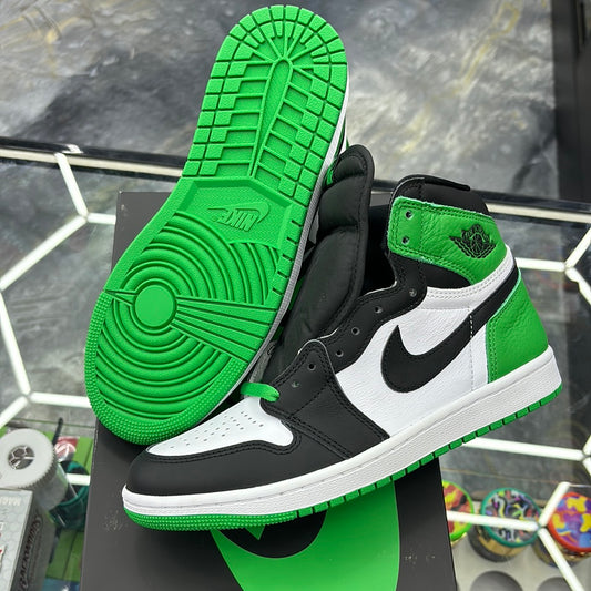 Air Jordan one retro high OG, black/lucky green – white size 8m