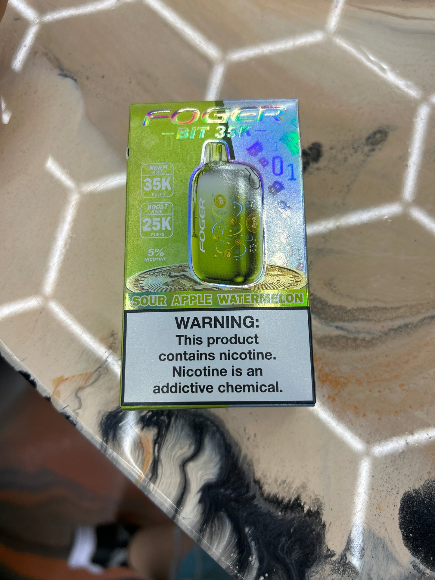 Fogger bit 35k sour apple watermelon