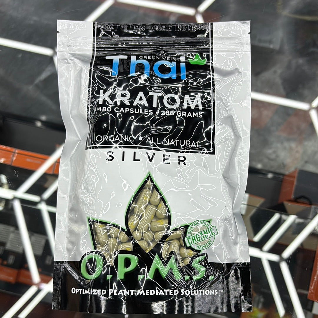 Opms thai 480 capsules, Kratom silver