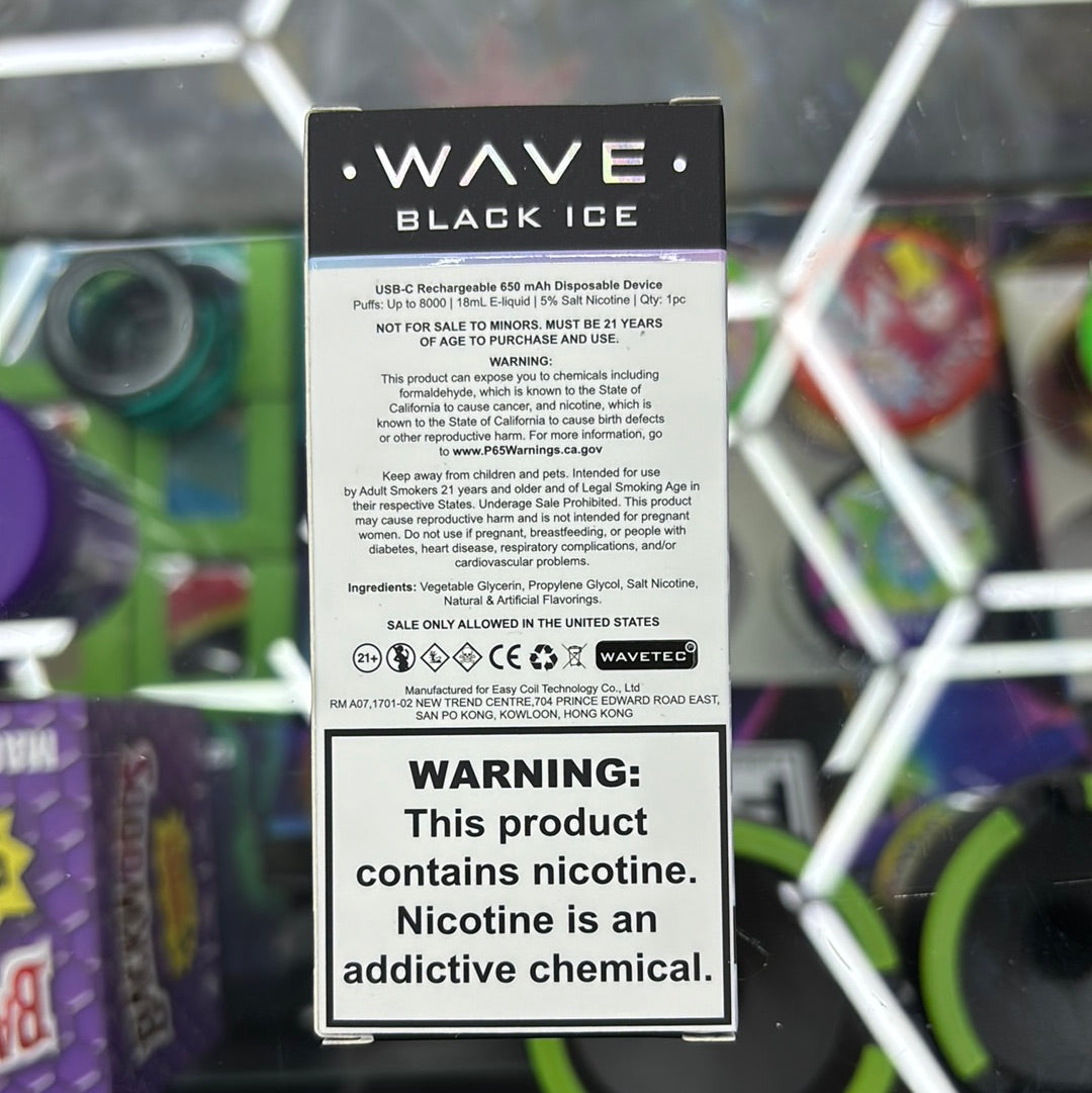 Wave black ice, 8000 puffs