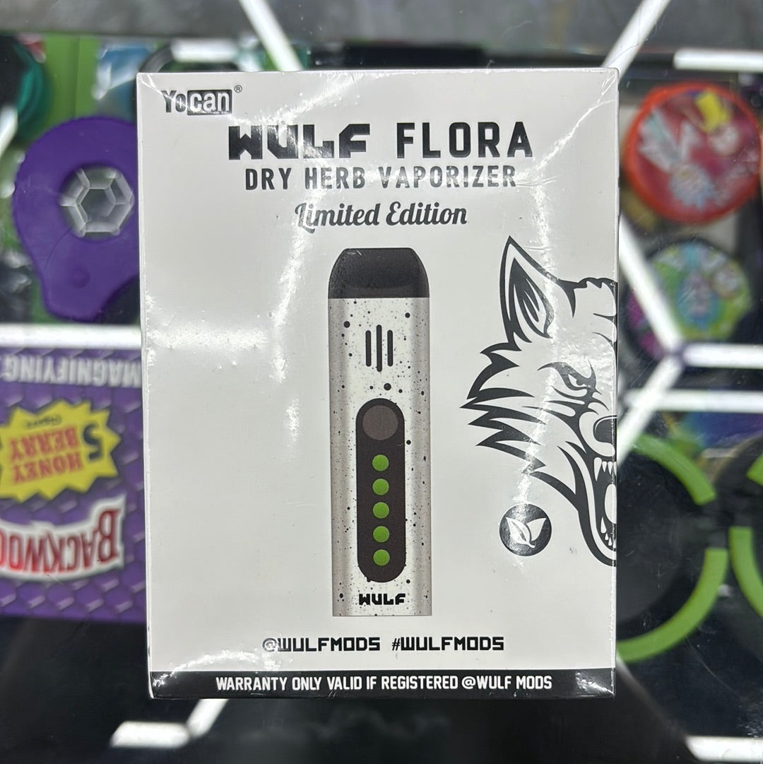 Yocan wulf flora dry herb, vaporizer, limited edition  white, with black spots