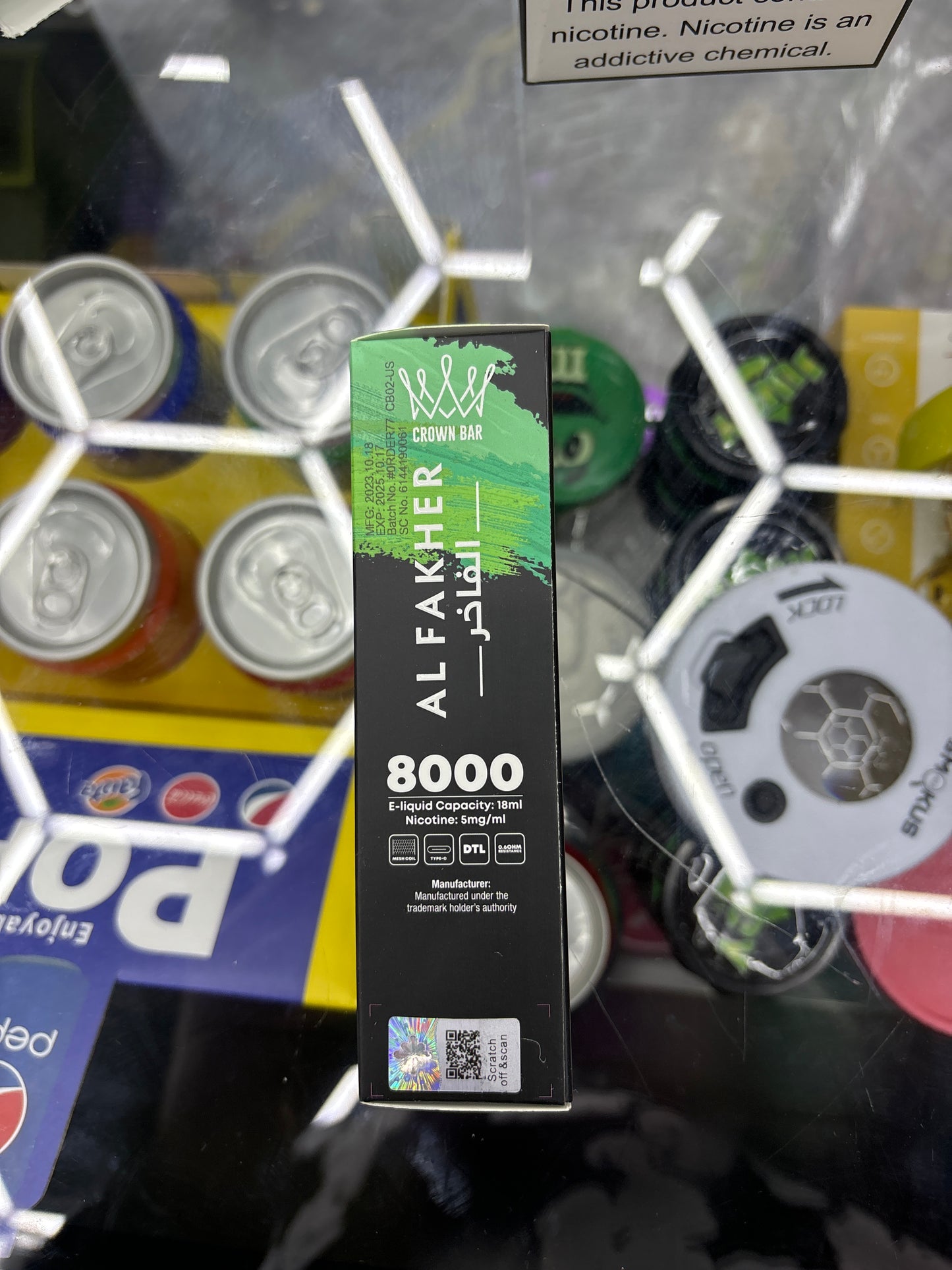 Al fakher crown bar mint 8000puffs