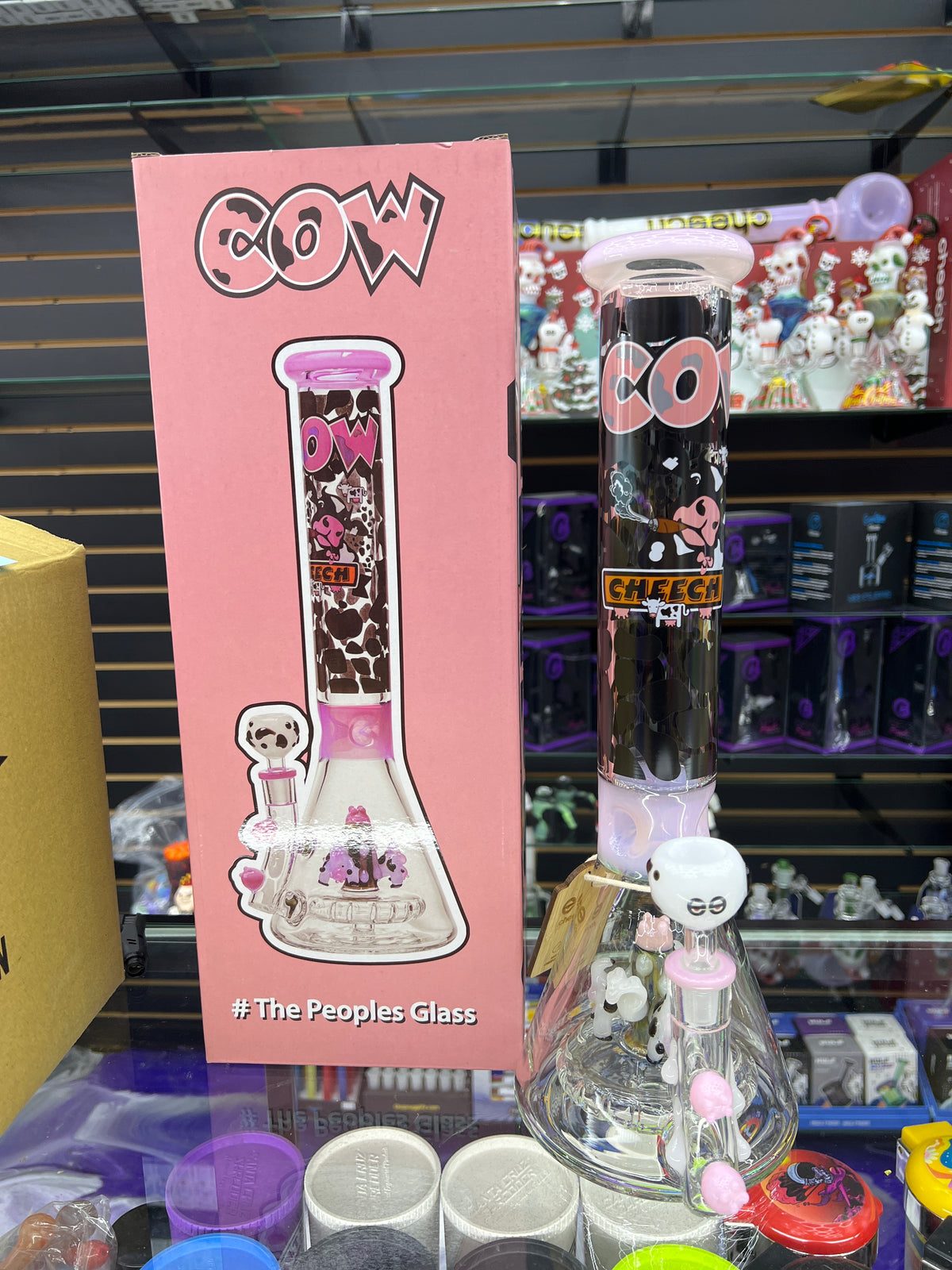 CHEECH GLASS - 16" DAIRY QUEEN BEAKER WATER PIPE