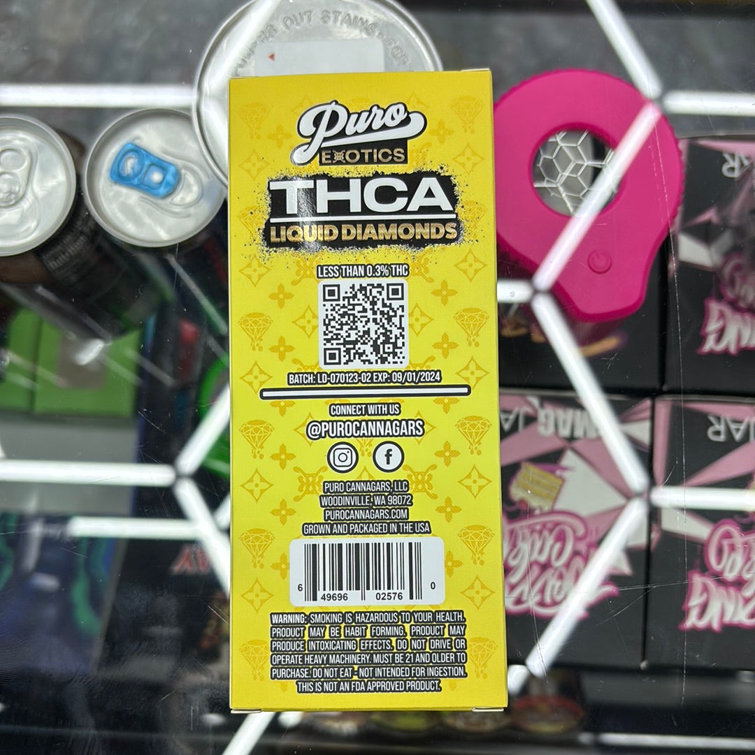 Puro thca liquid diamonds cheetah piss, 2G