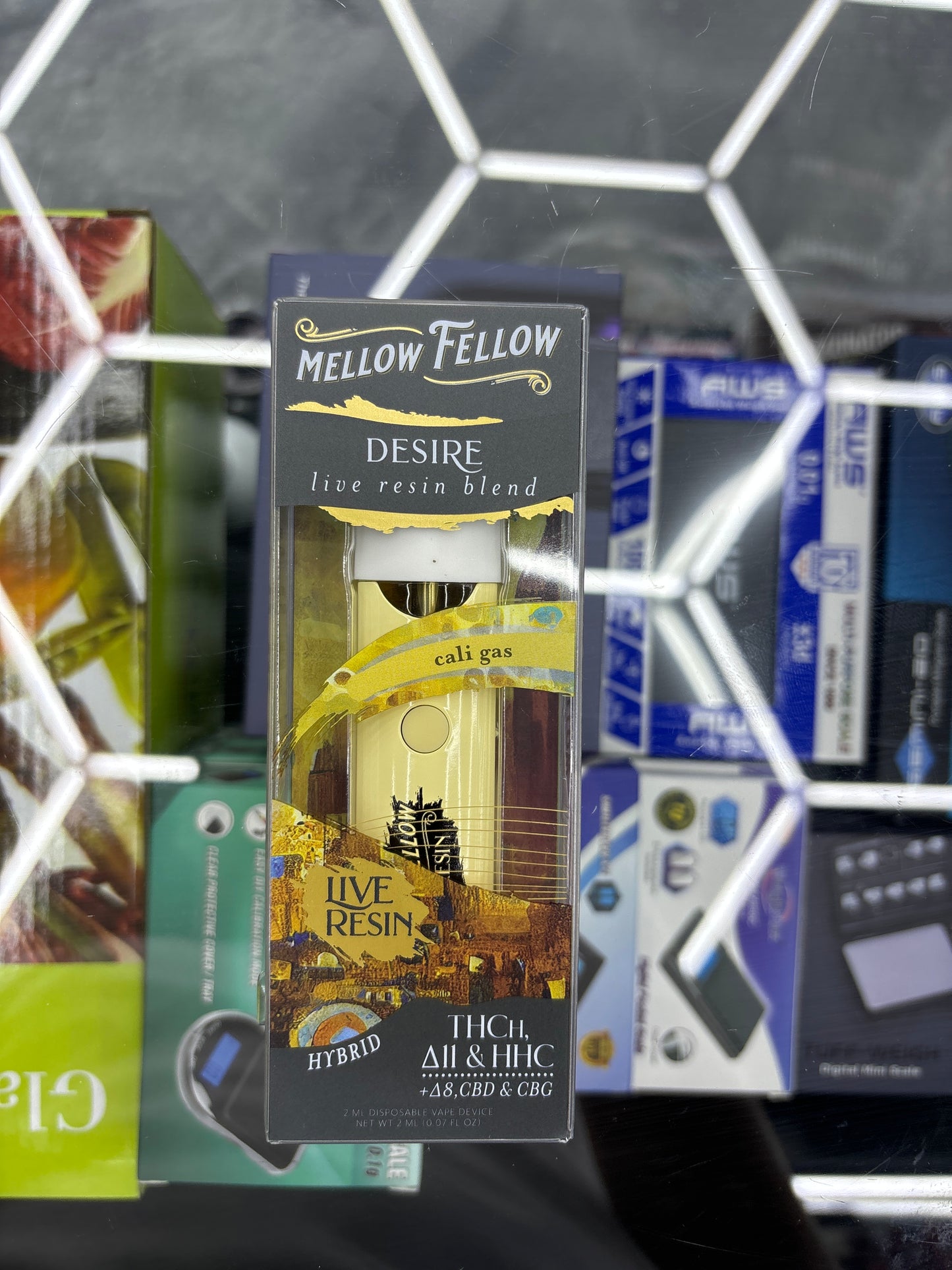 Mellow fellow cali gas, live resin hybrid