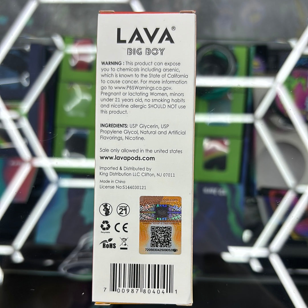 Lava tobacco free 7000 puffs strawberry banana