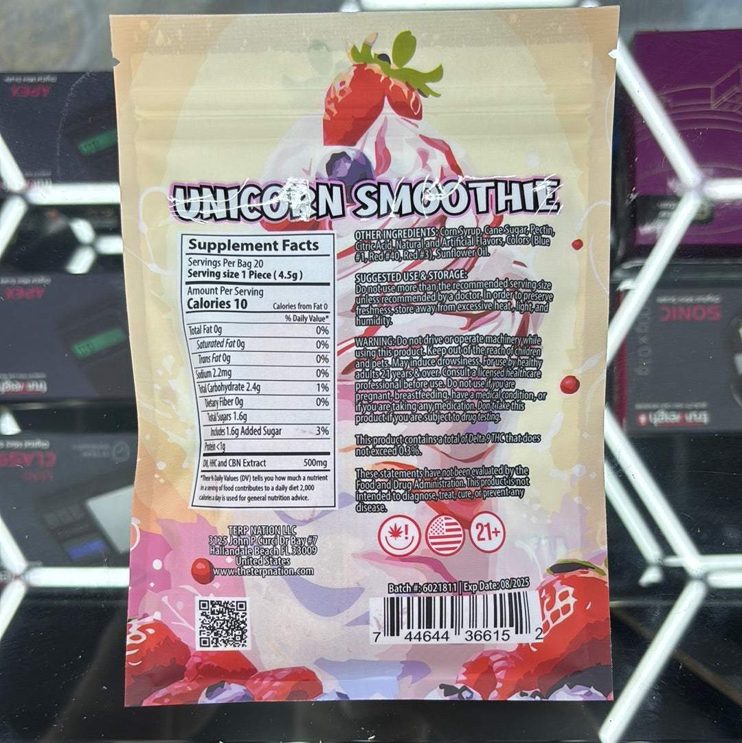 Smak’d exotic blend unicorn smoothie 10,000 MG