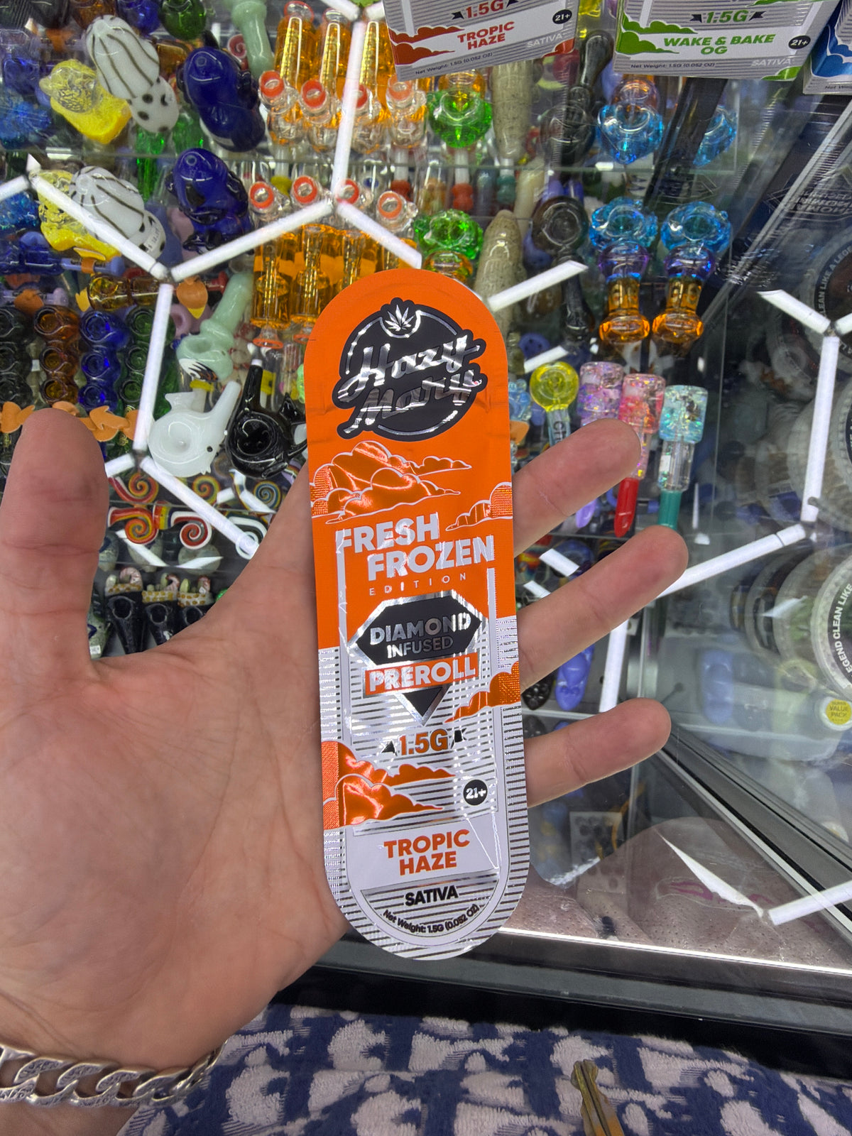 Hazy Mary Fresh Frozen Edition Diamond Infused 1.5g preroll Sativa Tropic Haze