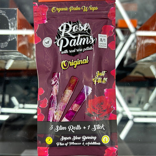 Rose palms original, 3 slim rolls plus 1 stick