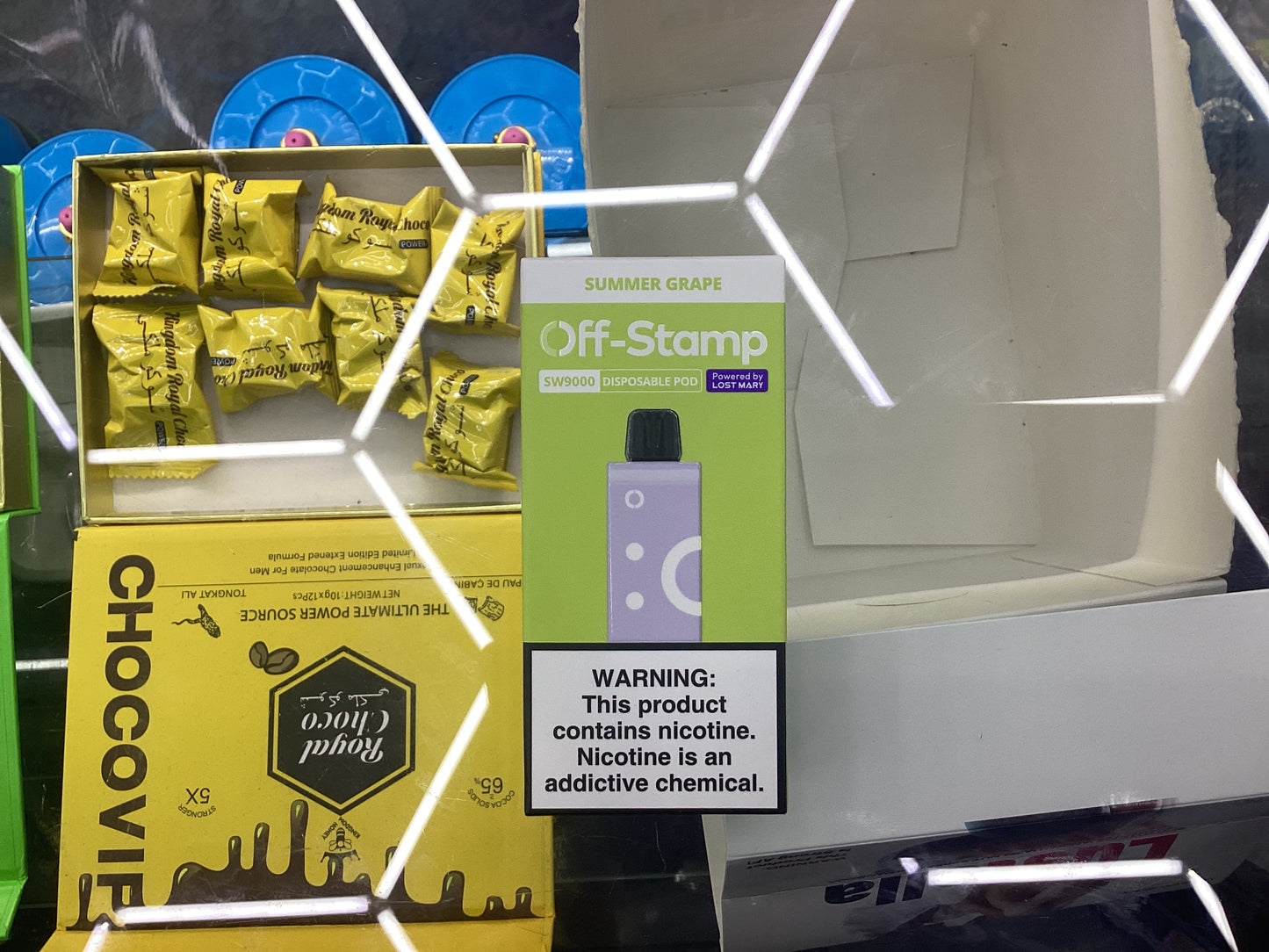 Off stamp pod summer grape