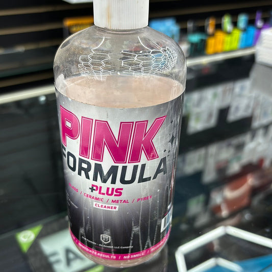 Pink formula plus glass, ceramic metal, Pyrex cleaner