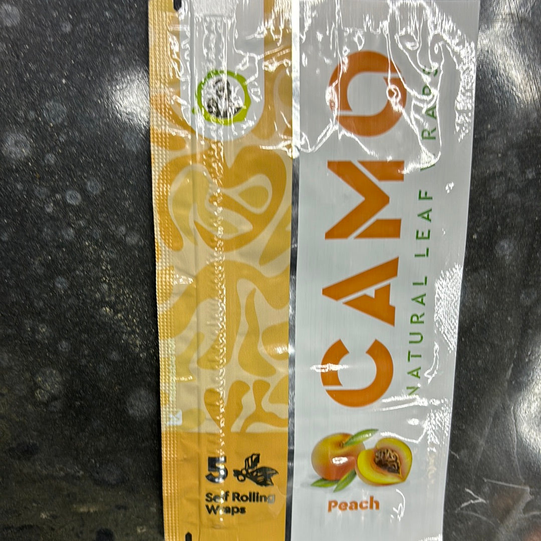 Camo leaf wrap peach