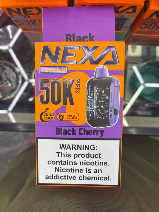Nexa ultra II 50k puffs black cherry