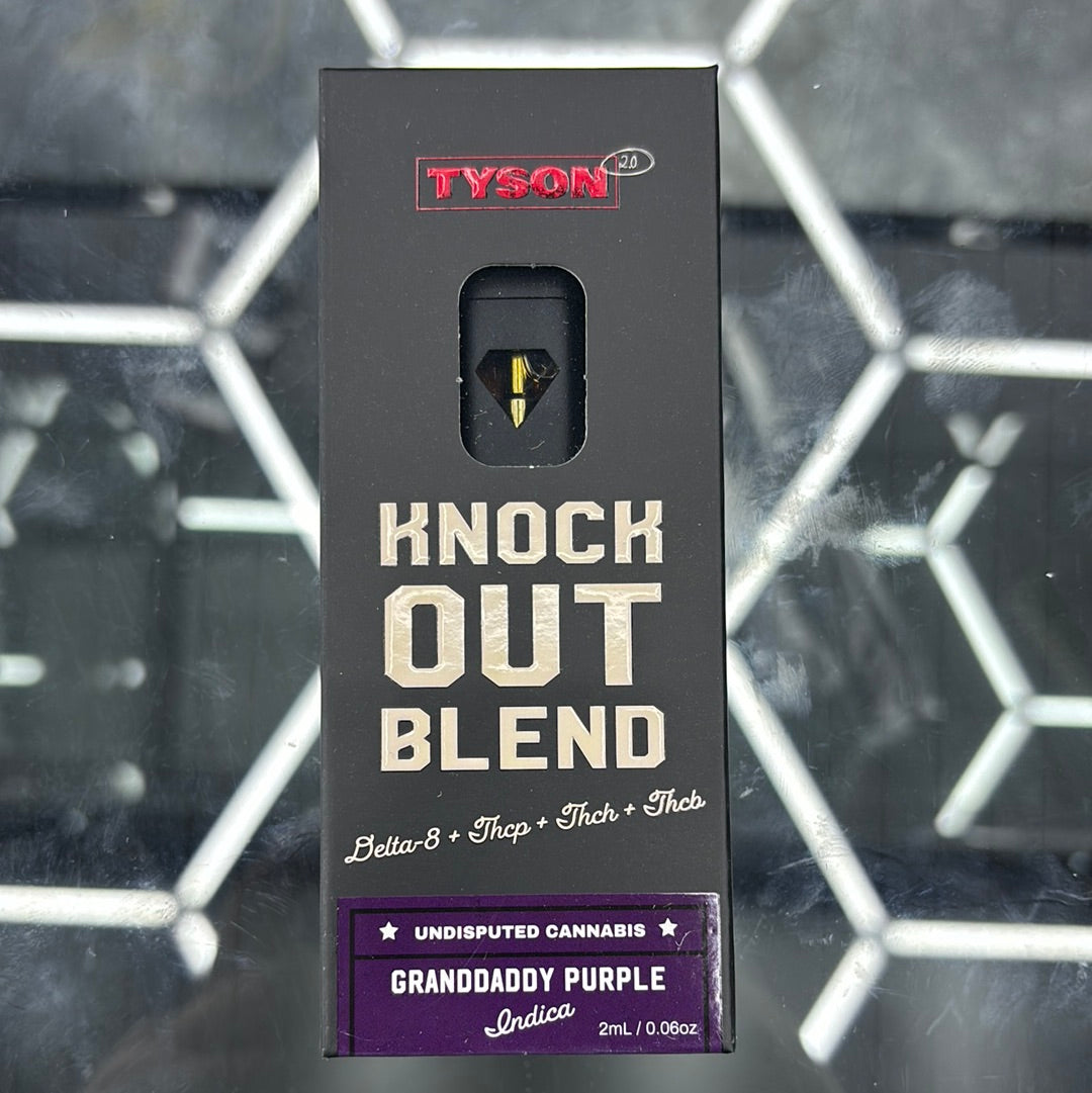 Tyson knockout, blend granddaddy, purple Indica
