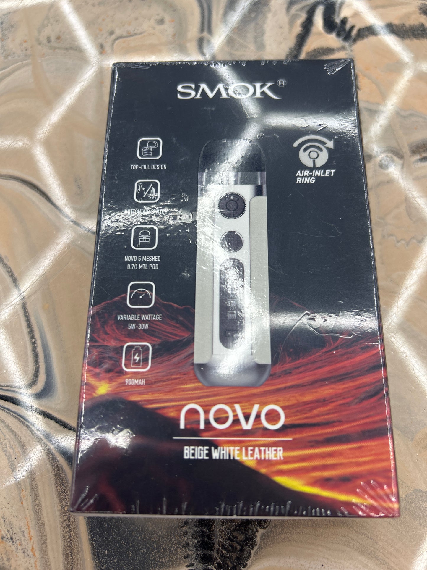 Smok novo 5 kit beige white leather