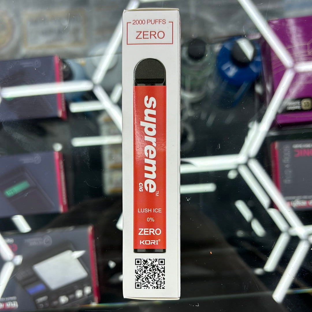 Supreme lush ice 2000 puffs zero nicotine